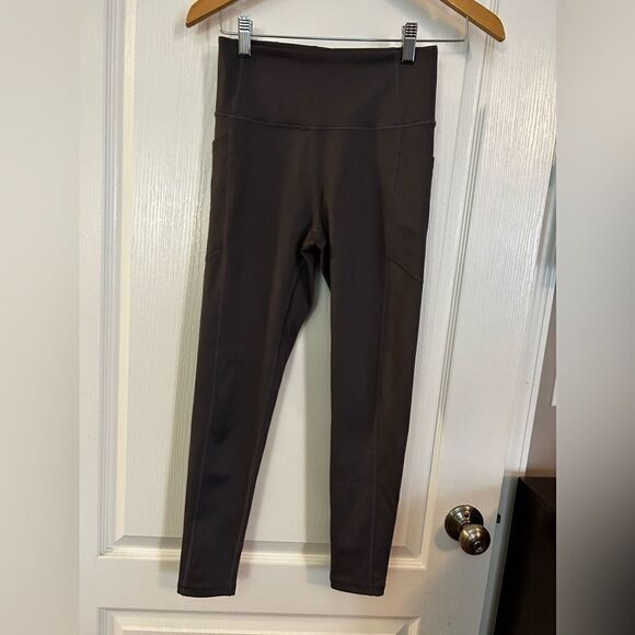 Victoria Secret purple Leggings Sz 4/170/66A pockets GUC - Picture 1 of 12